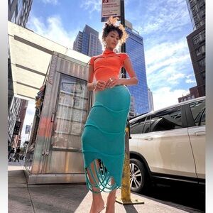 Hanifa Taliah Knit Maxi Dress